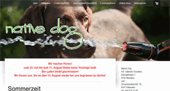 Desktop Screenshot of nativedog.ch